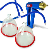 LeLuv MAXI Blue Breast Pumping Kit Slippery Blue Hose Medium Cups