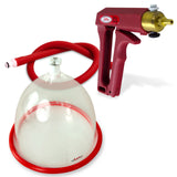 LeLuv MAXI Red Breast Pumping Kit Slippery Red Hose SINGLE Large Cup