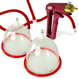 LeLuv MAXI Red Breast Pumping Kit Slippery Red Hose Large Cups