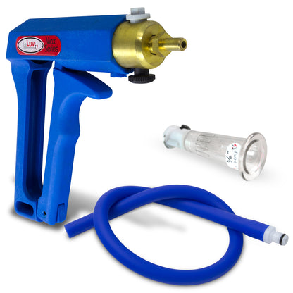 LeLuv MAXI Blue Clitoris Vacuum Pump Slippery Blue Hose - Small