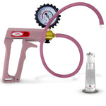 LeLuv MAXI Purple Clitoris Vacuum Pump + Gauge & Cover Slippery Purple Hose - Small