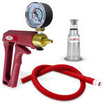 LeLuv MAXI Red + Gauge Clitoris Pump Slippery Red Hose - Large