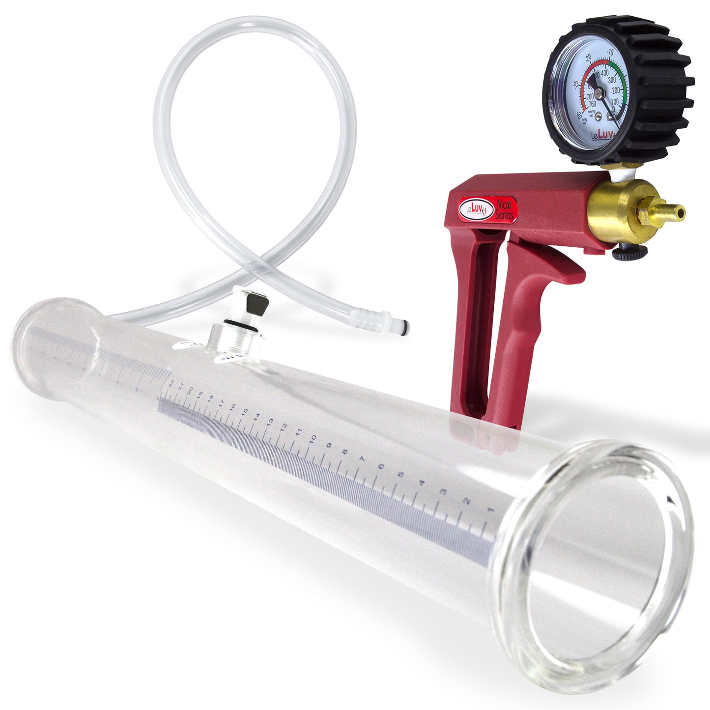 MAXI Gauge & Cover Buddy Penis Pump 18" x 2.0"