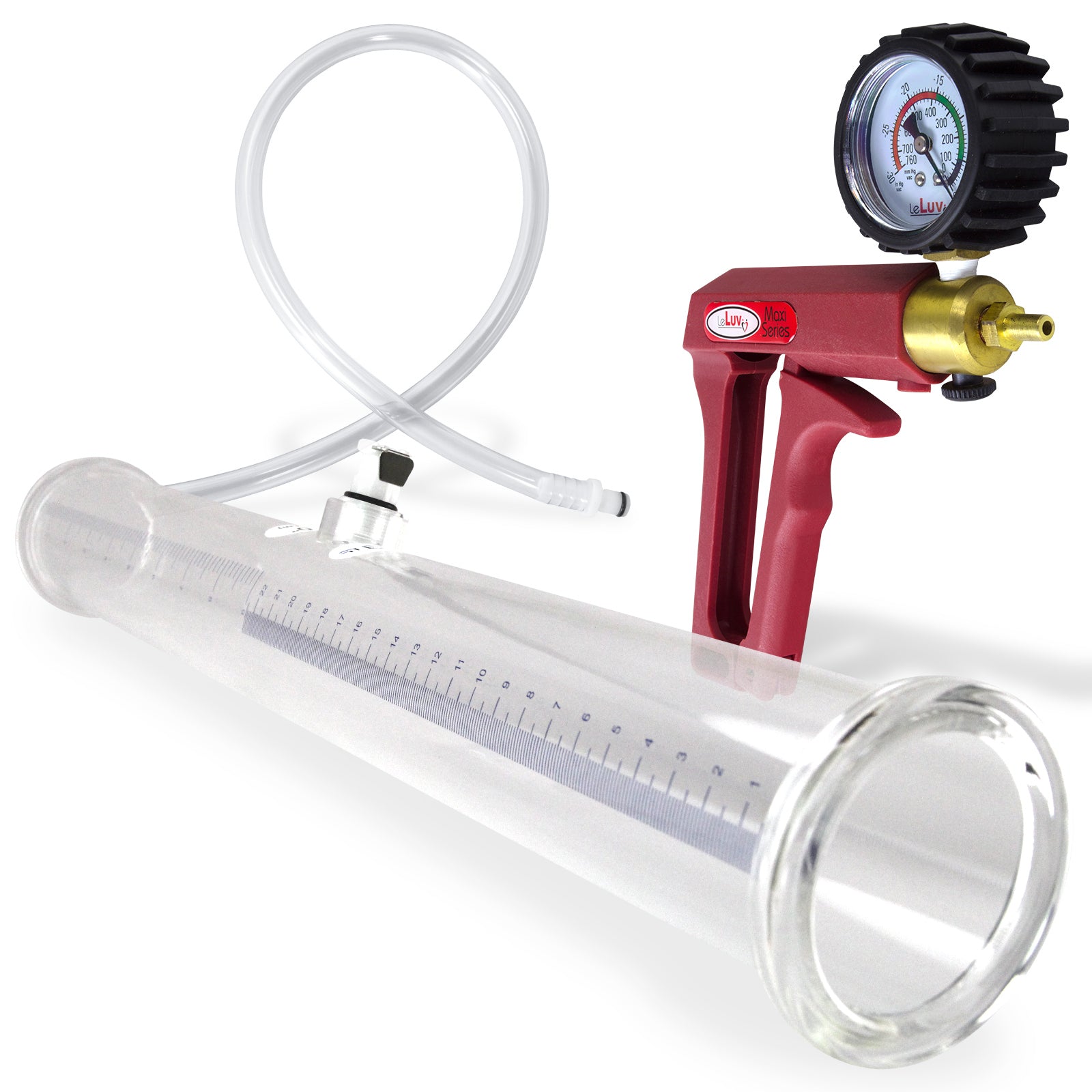 MAXI Gauge & Cover Buddy Penis Pump 18" x 2.0"