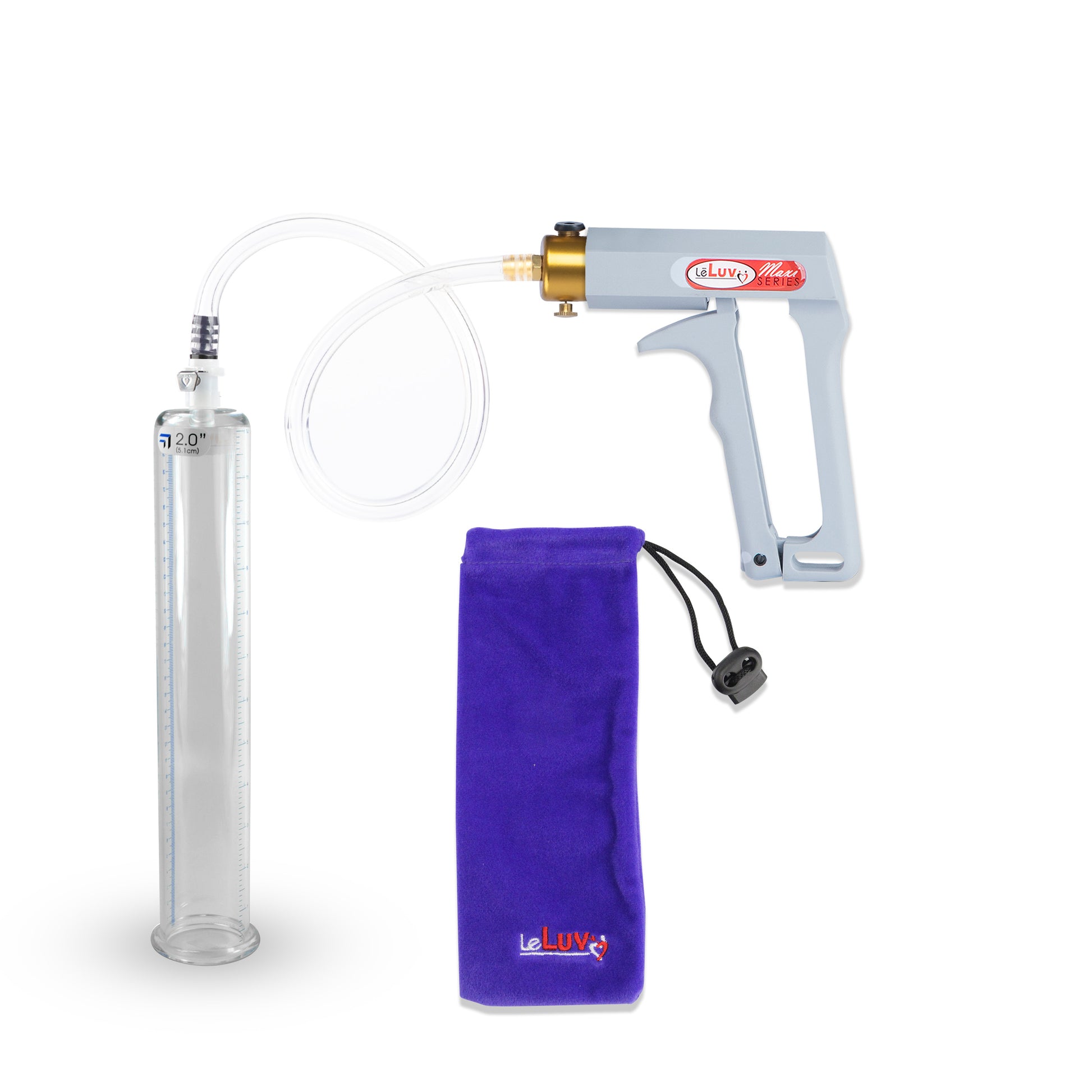 MAXI Gray Penis Pump with 12" x 2.00" Cylinder