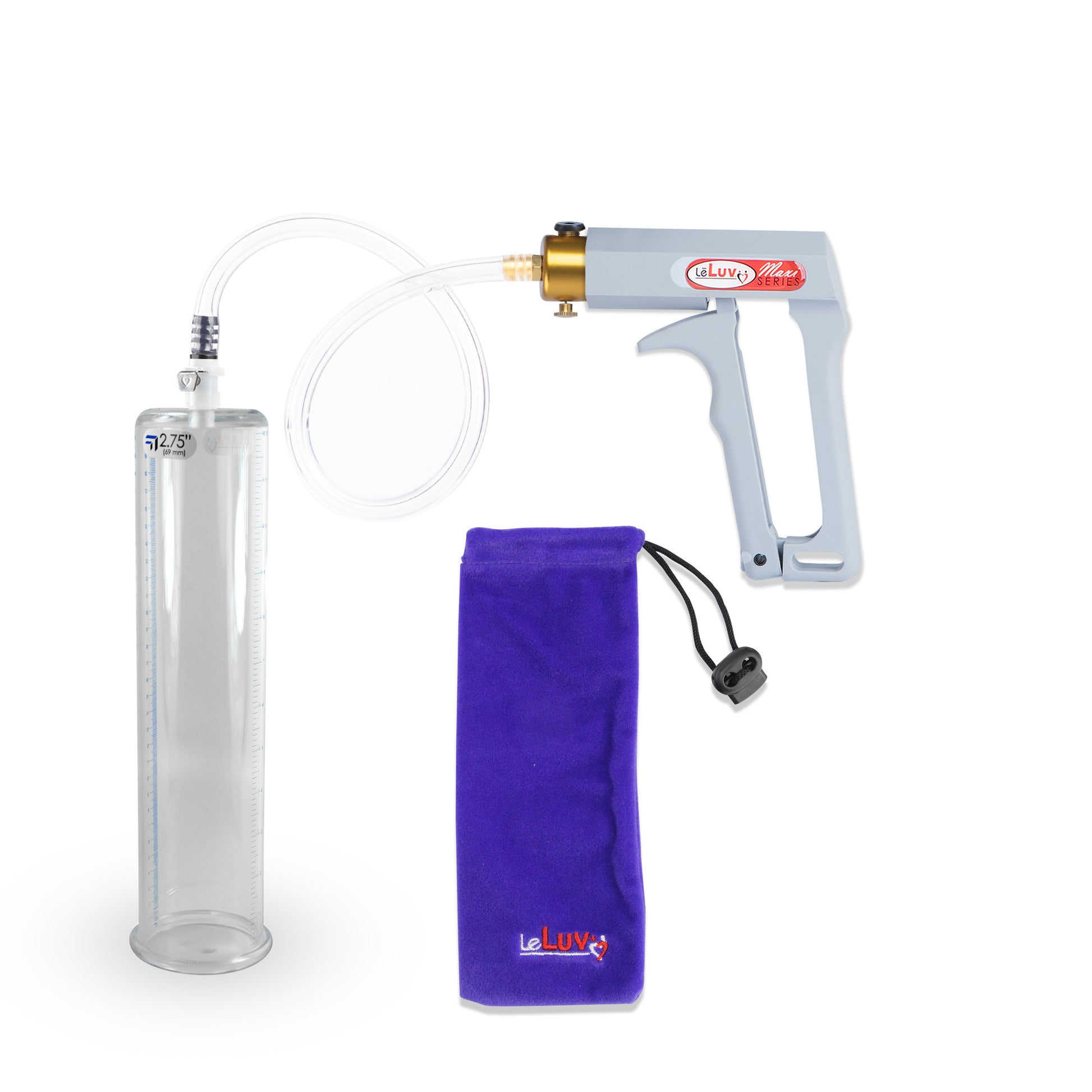 MAXI Gray Penis Pump with 12" x 2.75" Cylinder