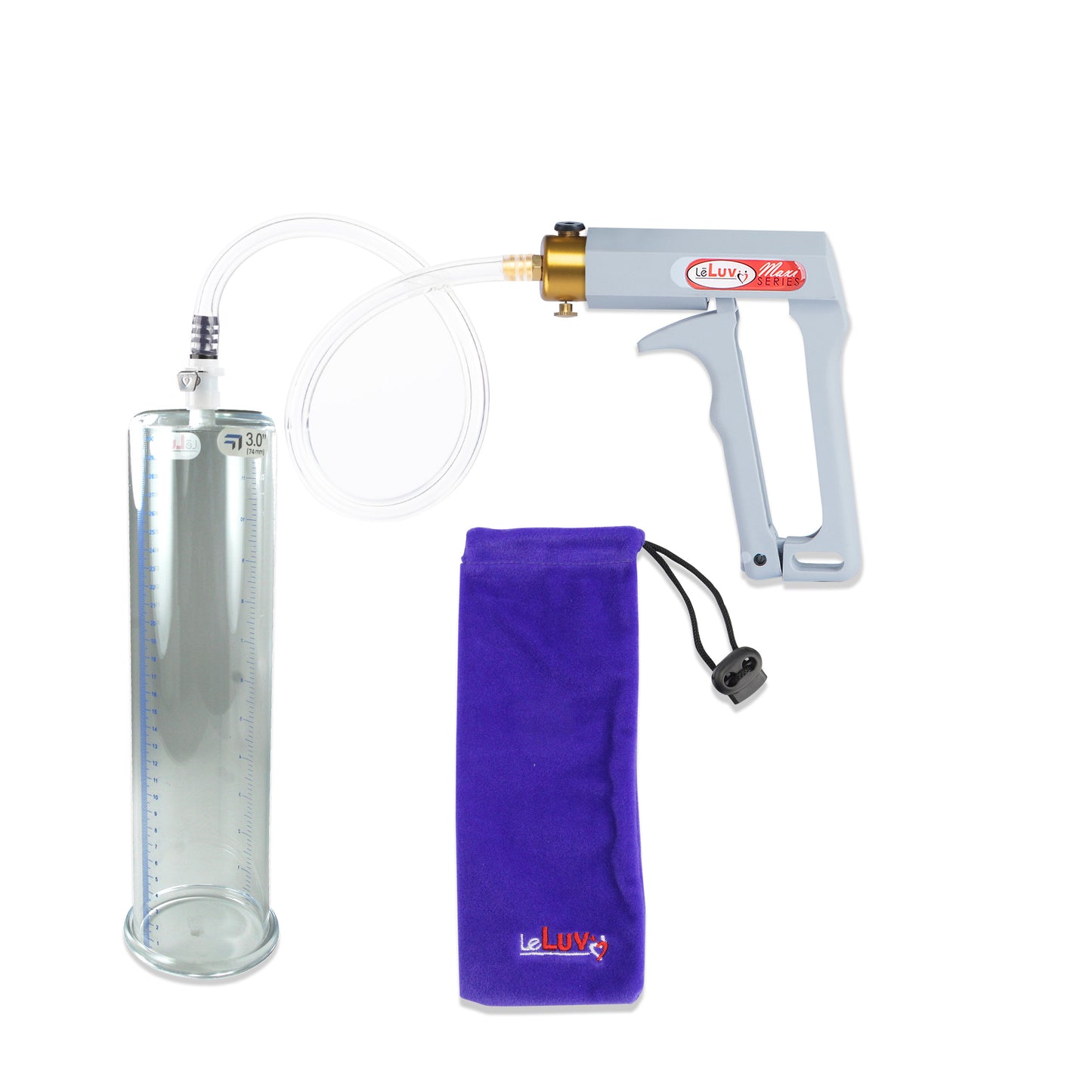 MAXI Gray Penis Pump with 12" x 3.0" Cylinder