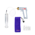 Maxi Grey Handle Clear Hose | Penis Pump | 9" x 1.65" Cylinder
