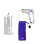 Maxi Grey Handle Clear Hose | Penis Pump | 9" x 4.50" Cylinder