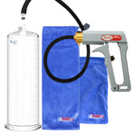 Maxi Grey Handle Silicone Hose | Penis Pump + 9" x 3.00" Cylinder