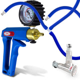 LeLuv MAXI Blue + Gauge & Cover Nipple Pump Slippery Blue Hose Extra-Small