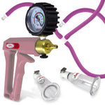 LeLuv MAXI Purple + Gauge & Cover Nipple Pump Slippery Purple Hose Medium