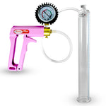 MAXI Pink Penis Pump w/ Protected Gauge with 12" x 1.38"