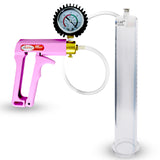 Maxi Pink Penis Pump + Protected Gauge - 12" x 1.65" Cylinder