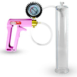 MAXI Pink 12" Penis Pump + Protected Gauge - 2.125" Diameter with