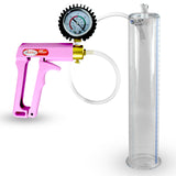 MAXI Pink 12" Penis Pump + Protected Gauge - 2.25" Diameter with