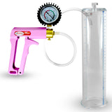 MAXI Pink 12" Penis Pump + Protected Gauge - 2.875" Diameter