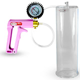 MAXI Pink 12" Penis Pump + Protected Gauge - 3.70" Diameter