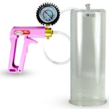 Maxi Pink Penis Pump + Protected Gauge - 12" x 4.50" Cylinder