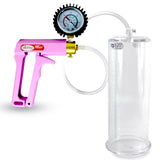 MAXI Pink 9" Penis Pump + Protected Gauge - 3.25" Diameter with