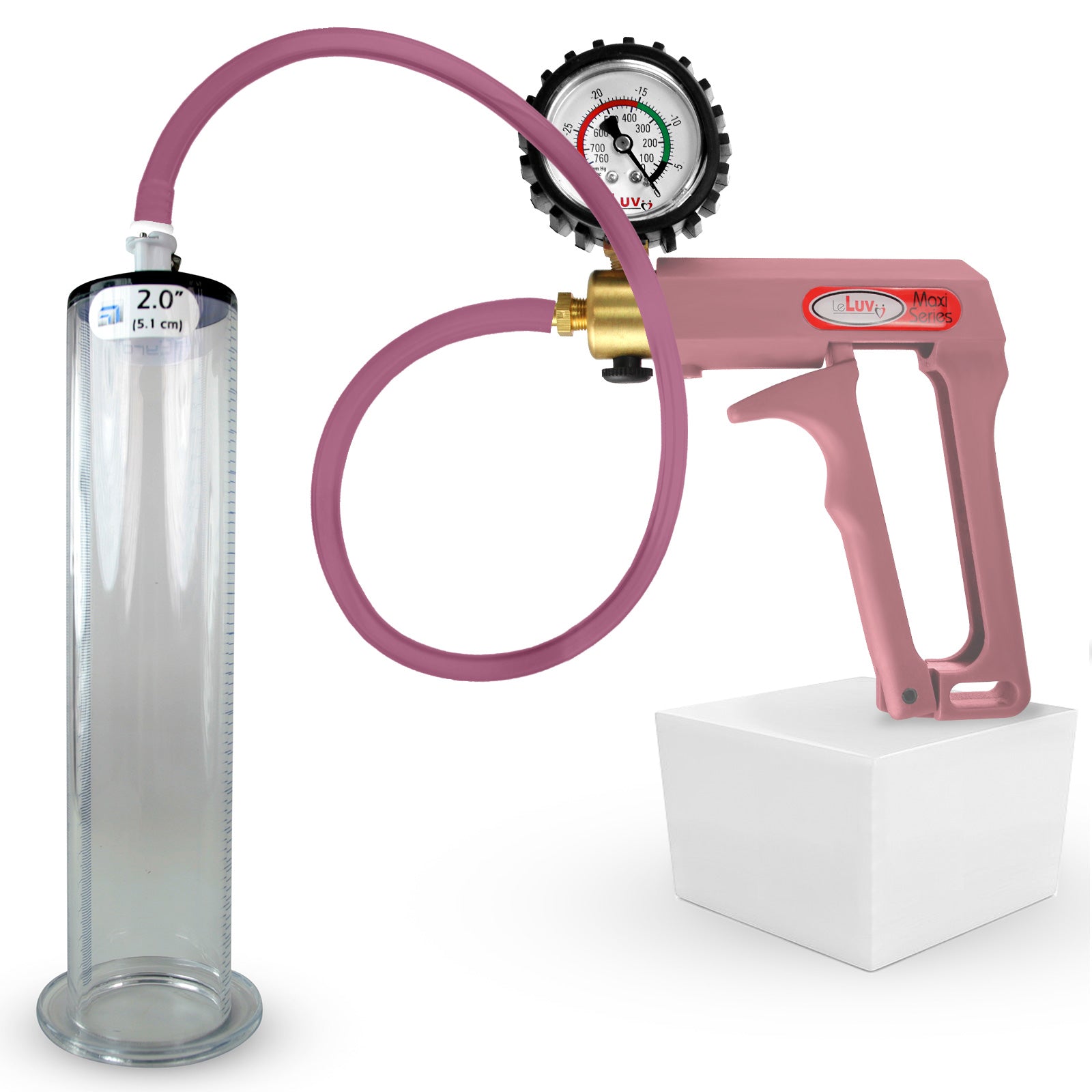 LeLuv Maxi Penis Pump | Premium Silicone Hose, All Gauge Options | WID