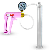 MAXI Pink Penis Pump w/ Gauge with 12" x 1.38" Cylinder