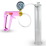 MAXI Pink Penis 12" Length Penis Pump + Gauge - 2.00" Dia. with