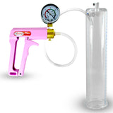 MAXI Pink Penis Pump w/ Gauge with 12" x 2.5" Cylinder