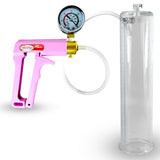 MAXI Pink Penis Pump w/ Gauge with 12" x 2.75" Cylinder