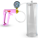 MAXI Pink Penis Pump w/ Gauge with 12" x 3.70" Cylinder
