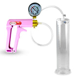 MAXI Pink + Gauge 9" Length Penis Pump with - 2.125" Diameter