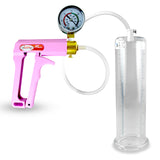 MAXI Pink + Gauge 9" Length Penis Pump with - 2.50" Diameter