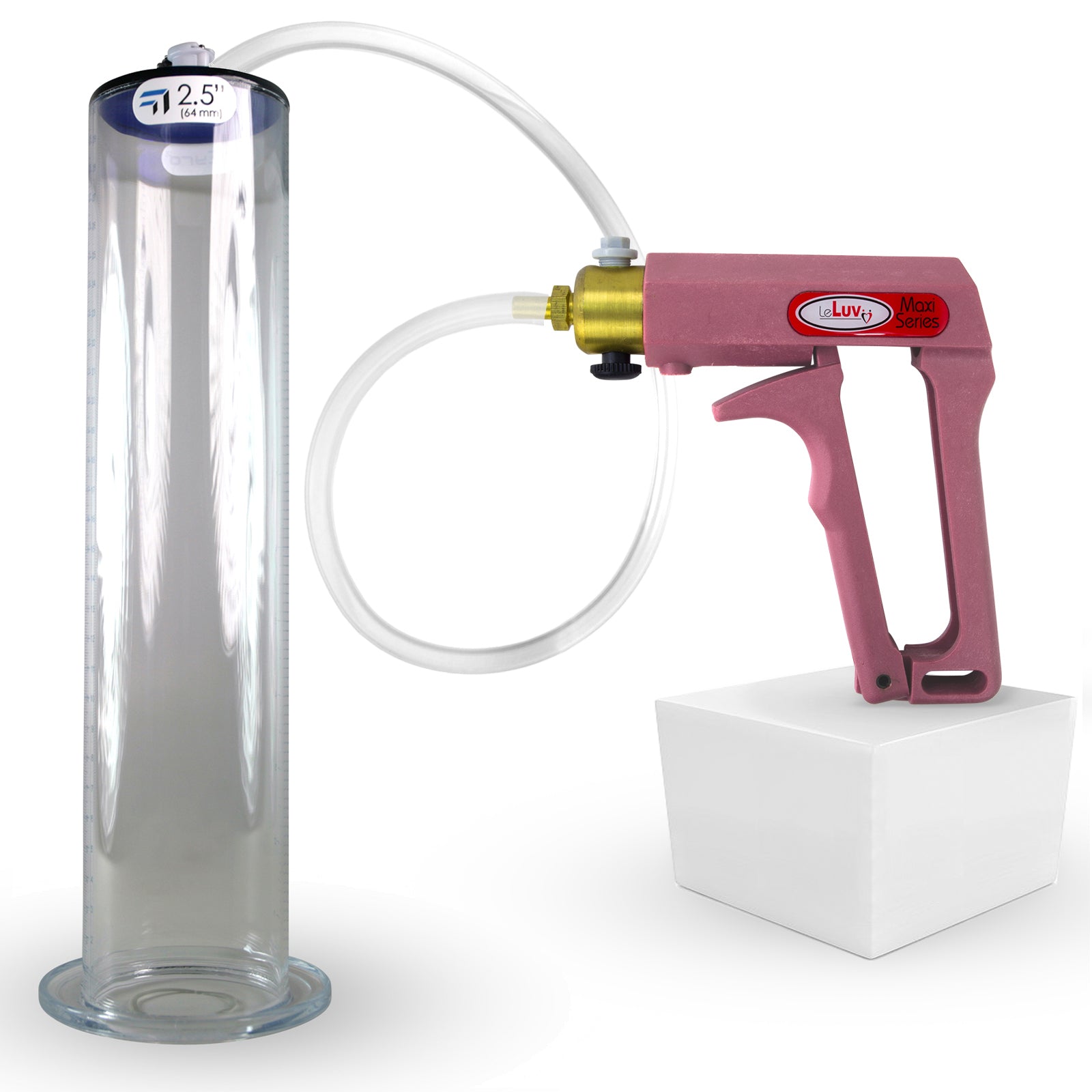 MAXI Pink Penis Pump with 12" x 2.50" WIDE Flange Cylinder