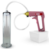 MAXI Pink Penis Pump with 9" x 2.125" WIDE Flange Cylinder