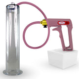 Maxi Pink Handle Silicone Hose | Penis Pump + 12" x 2.25" Wide Flange Cylinder