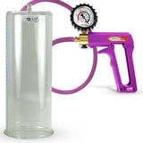 Maxi Purple 12" Penis Pump Premium Hose + Gauge & Cover - 4.50" Diameter