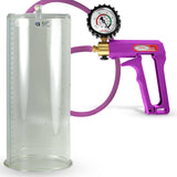 Maxi Purple 12" Penis Pump Premium Hose + Gauge & Cover - 5.00" Diameter