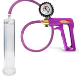 Maxi Purple 9" Penis Pump Premium Hose + Gauge & Cover - 1.65" Diameter with