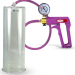 Maxi Purple Penis Pump Premium Hose w/ Gauge with 12" x 4.10" Cylinder