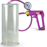 Maxi Purple Penis Pump Premium Hose w/ Gauge with 12" x 5.00" Cylinder