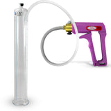 Maxi Purple Handle Clear Hose | Penis Pump + 12" x 1.50" Cylinder