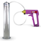 Maxi Purple Handle Clear Hose | Penis Pump + 12" x 2.00" Wide Flange Cylinder