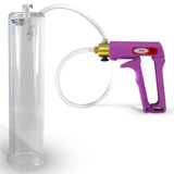 Maxi Purple Handle Clear Hose | Penis Pump + 12" x 2.75" Cylinder