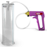 Maxi Purple Handle Clear Hose | Penis Pump + 12" x 3.50" Cylinder