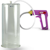 Maxi Purple Handle Clear Hose | Penis Pump | 12" x 5.00" Cylinder