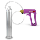 Maxi Purple Handle Clear Hose | Penis Pump + 9" x 1.50" Cylinder