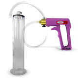 Maxi Purple Handle Clear Hose | Penis Pump + 9" Length x 1.75" WIDE Flange Cylinder