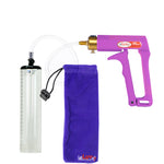 Maxi Purple Handle Clear Hose | Penis Pump - 9" x 1.9" Thick-Walled Cylinder