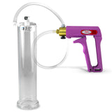 Maxi Purple Handle Clear Hose | Penis Pump + 9" x 2.00" Cylinder