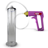Maxi Purple Handle Clear Hose | Penis Pump + 9" Length x 2.125" WIDE Flange Cylinder